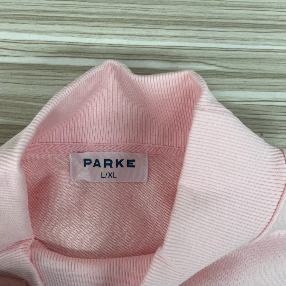 Parke Light Pink Mock Neck Sweatshirt - Picture 4 of 9